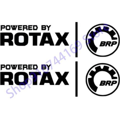 2 X for Powered by ROTAX , ski-doo , brp , can-am , sticker decal emblem