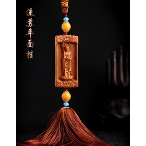 Car accessories Car pendant Dizang Wang plane tassel high-end rearview mirror pendant Small gift