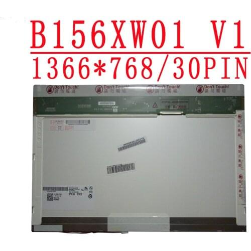B156XW01 V1 15.6 inch 1366*768 30 PinsLaptop Lcd Screen fit B156XW01 V0 V2 N156B6-L01 L02 M156NWR1 R0 N156B3-L03 DP/N 0M094G