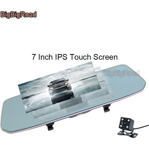 BigBigRoad For chevrolet cruze captiva lova aveo sonic lacetti spark orlando epica Car DVR 7 Inch Touch Screen Rear View Mirror