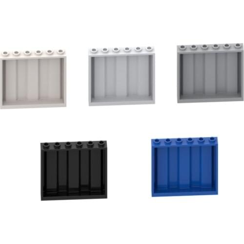 BuildMOC 23405 1x6x5 slotted wall ldd23405 For Building Blocks Parts DIY Educational Creative gift T