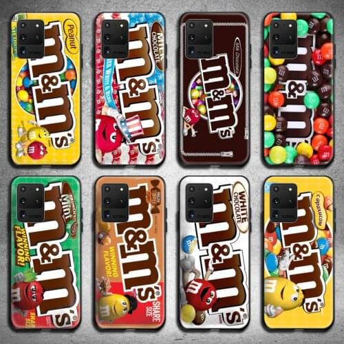 M&Ms Chocolate Nutella Bottle package Phone Case for Samsung S20 plus Ultra S6 S7 edge S8 S9 plus S10 5G lite 2020