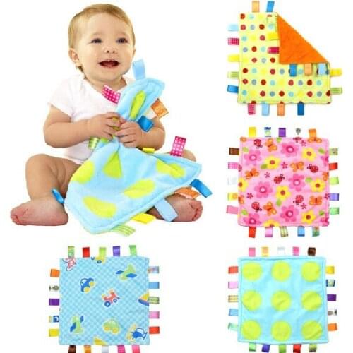 Baby Comforting taggies Blanket Multifunctional baby taggies toys soft toddler Grasping fantoche towel newborn reassure towel
