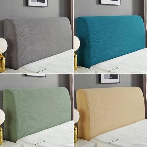 Stretch Solid Color Bed Head Cover Bedspreads Elastic Double Bed Headboard Cover For Bedroom Home Furniture Decoration Protector