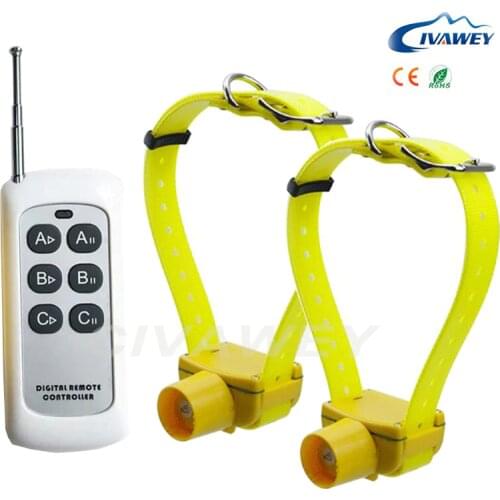 Electronic Shock Pet Trainer dog Pet training collar dog beeper collar 1 remote controller control 2 dogs receivers