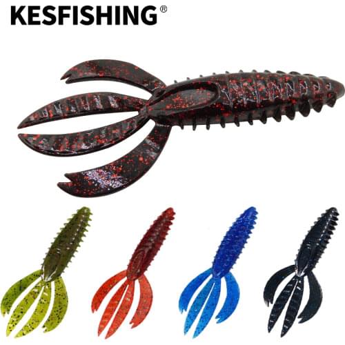 KESFISHING Lures Fishing Lure Soft 5pcs 11cm/10.8g Hot Skeet Pit Boss 4.3"Tackle Trolls Silicone Bait Spinner Bait