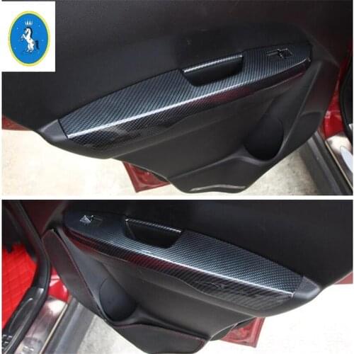Carbon Fiber Look Interior Kit For Suzuki Vitara Escudo 2015 - 2020 Door Handle Panel Surround Window Lift Switch Cover Trim