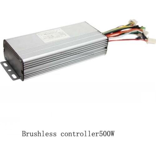 48V 500W Aluminium Slivery Electrocar Brushless Electric Motor Controller Electric Bike Brushless Motor for Electric Scoot