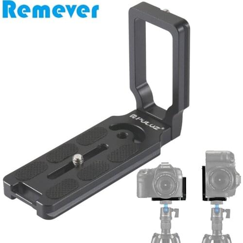 L Shape Aluminum Alloy Quick Release Plate for Canon Nikon Sony Samsung DSLR Cameras Base Mounts for Photography Tripods