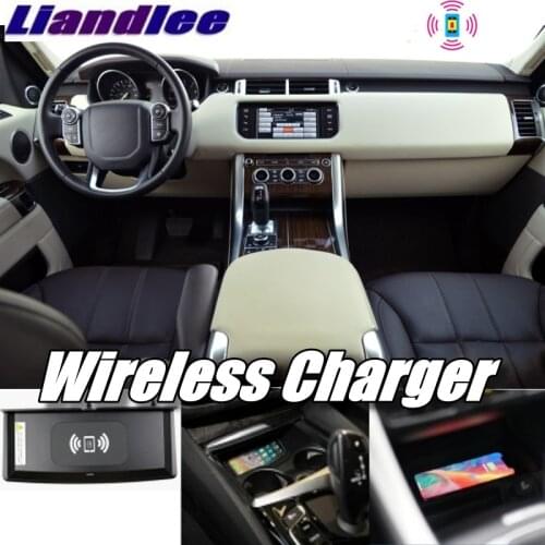 Liandlee Wireless Car Phone Charg er Armrest Storage Compartment Fast qi Charging For Range For Rover Sport RR L494 2013~2019