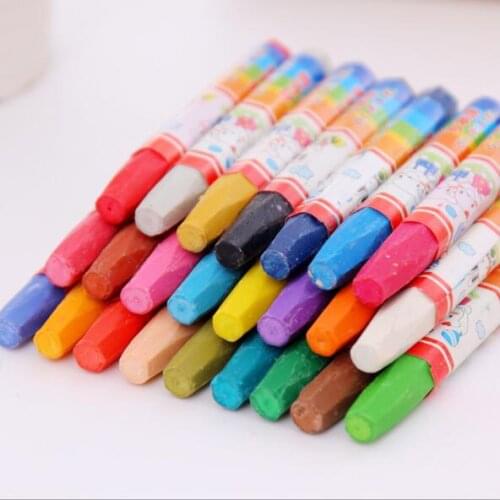 36pcs/set Kawaii Washable Wax Caryon Pencils Kids Drawing Painting Oil Pencils School Office Stationery Birthday Gift