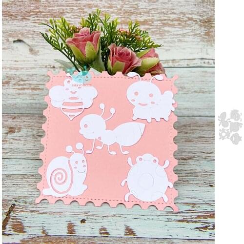 Insect Set Cutting Dies Scrapbooking Stencil for Album Paper DIY Gift Card Decoration Embossing Dies New 2021