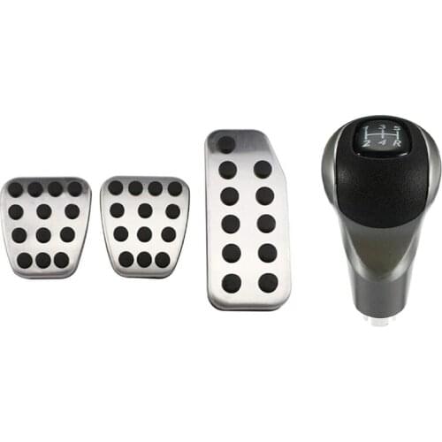 Pedals Gas Brake Clutch Pad Plate Cover with 5 Speed Gear Shift Knob Ball Stick,for Honda Civic 06-11,CITY 13-20