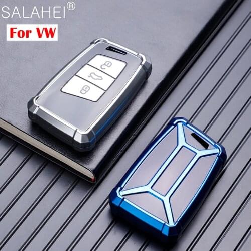 New Soft TPU Car Key Cover Case Protective Shell For Volkswagen VW 2016 2017 Passat B8 Skoda Superb A7 Car styling Accessories