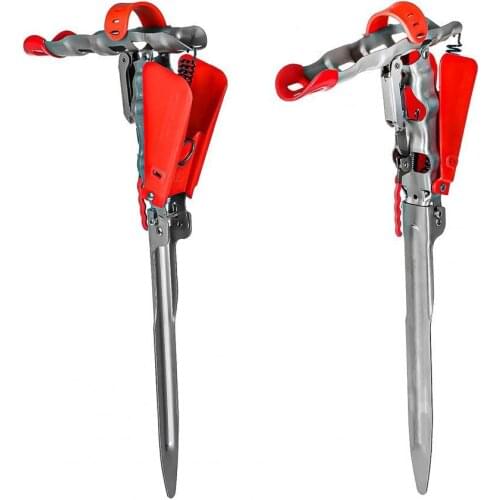 Single And Double Spring Fishing Pole Rack Folding Adjustable Stainless Steel Automatic Spring Fishing Rod Holder for Angling