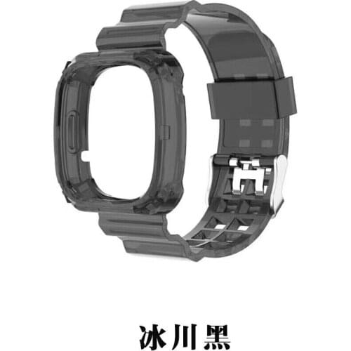 All in 1 Silicone Transparant Sport Bands for Fitbit Versa 3 Strap Wristband for Fitbit sense Watch Strap