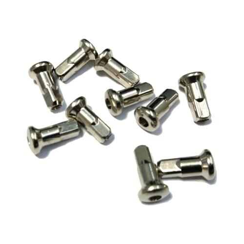 Super Light Internal Nipples FG 2.3 14G Thread 5R Aluminum Alloy Brass Material 10.5mm Round Head Hidden Bike Spoke Nipples