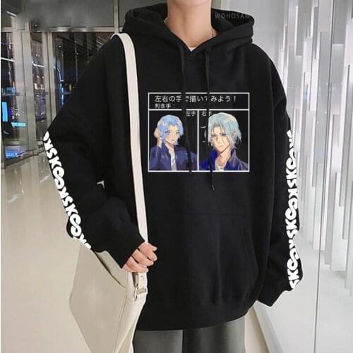 Harajuku Japan Anime SK8 The Infinity Langa Hoodie Men Streetwear Korean Fashion Pullovers Women Streetwear Winter Sweatshirts