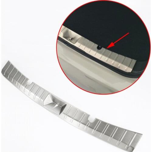 Stainless Steel Rear Tail Guard Bumper Sill Plate Protect Cover Fit For Subaru Crosstrek XV 2018 Accessories Molding Trim