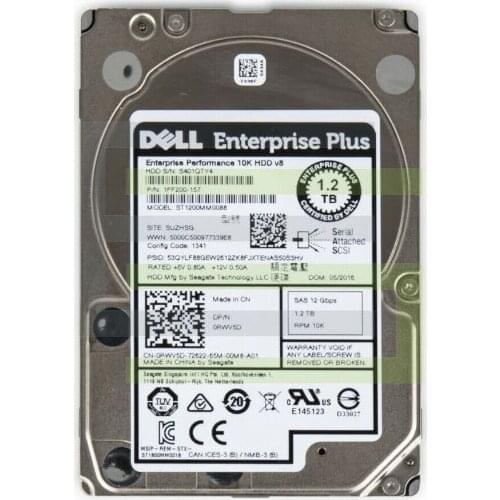 Dell EqualLogic 68V42 1.2TB 10K SAS 2.5" Hard Drive PS4210 PS6100 PS6110 PS6210 HDD