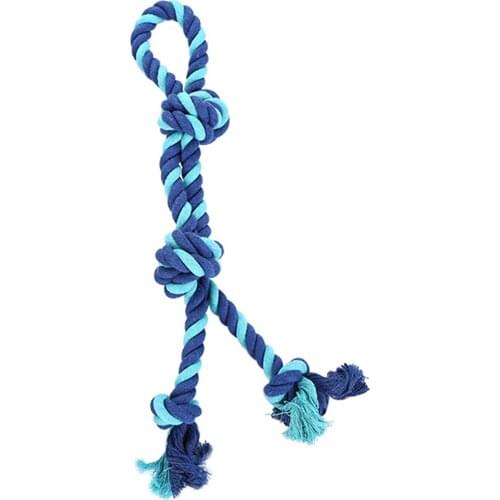 1PC Dog Rope Knot Toy Bite Resistant Cotton Puppy Chew Toy Braided Kitten Teething Toy Pet Training Toy Dogs Accessories