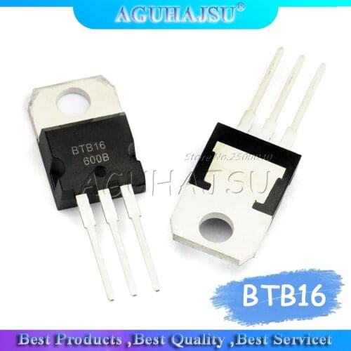 10PCS BTB16-600B TO-220 BTB16-600 TO220 BTB16 16-600B