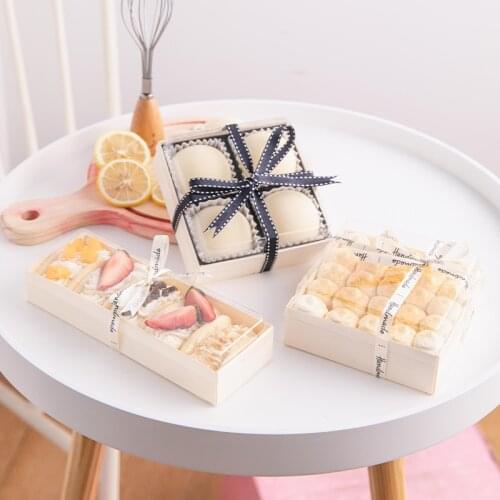 10pcs wedding wooden decoration packaging box macaron candy and dessert macaron cake birthday gift box