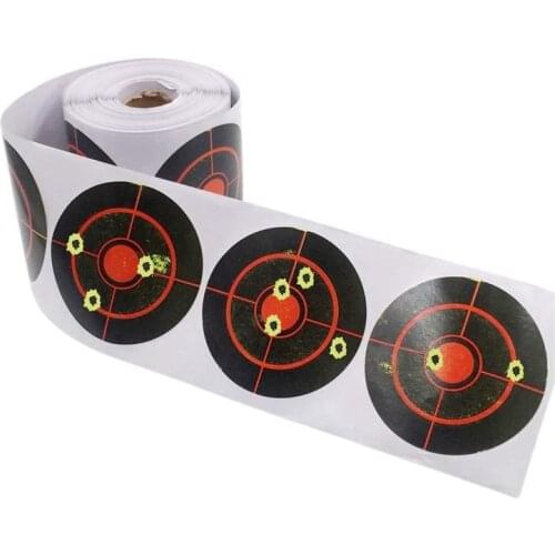 100/250PCS Shooting Splatter Target Stickers 7.5cm Roll Adhesive Stickers for Hunting Shooting Practice Training
