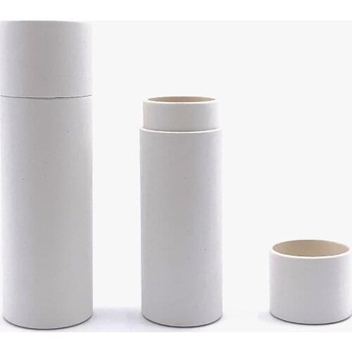 50PCS Empty Paper Shell Lipstick Tubes with Cap Lip Balm Chapstick Holder DIY Makeup Tools Refillable Container