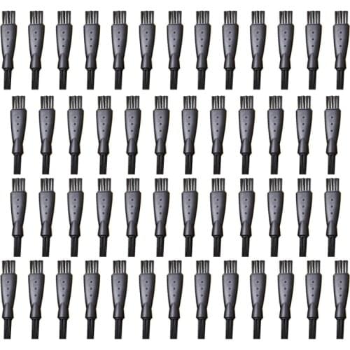 50pcs Shaver Cleaning Brushes Double-end Razor Trimmer Clipper Cleaning Brush Replacement