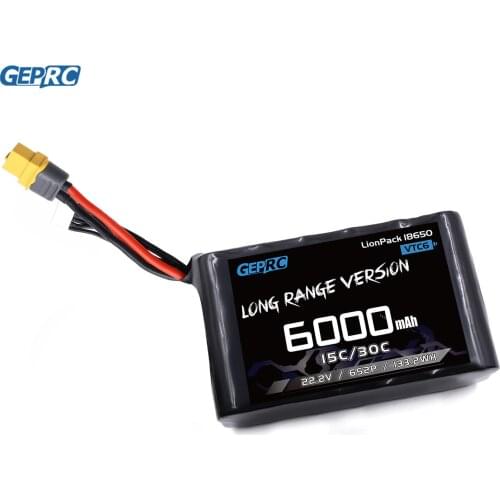 GEPRC VTC6 18650 6S2P 6000mAh Batteries / XT60 plug