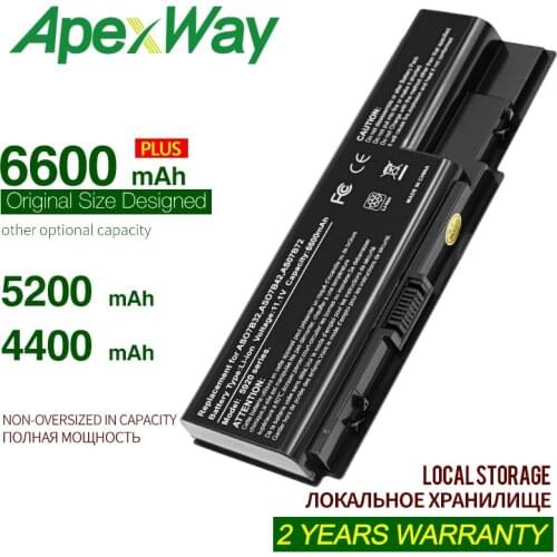 ApexWay 6cells laptop battery for Acer Aspire 5720 5730 5739 5910g 5920 5930G 5935 5942 6530 6920 6930 7220 AS07B31 AS07B41
