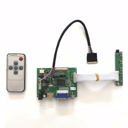 Free shipping RTD2660 Universal HDMI VGA AV LCD Controller Board for 11.6 inch 1366x768 B116XW03 40 pin LED Monitor repair DIY