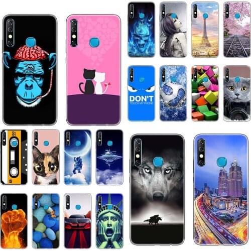 Phone Case For Infinix Hot8 X650C Print For Infinix Hot8 Lite For Infinix Hot 8 Lite Rubber TPU