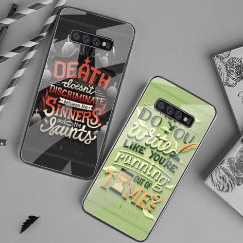 Hamilton Musical Lyrics Painted Phone Case Tempered Glass For Samsung S20 Plus S7 S8 S9 S10 Plus Note 8 9 10 Plus