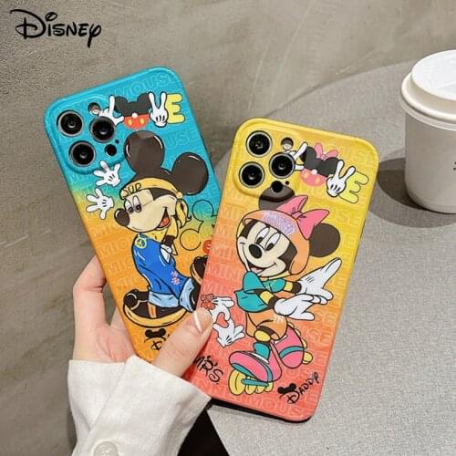 Disney Cartoon Mickey Minnie Phone Case for iPhone 11 Case Luxury Cellphone Case for iPhone 7 8 Plus X XR 12 12 Pro Max Case