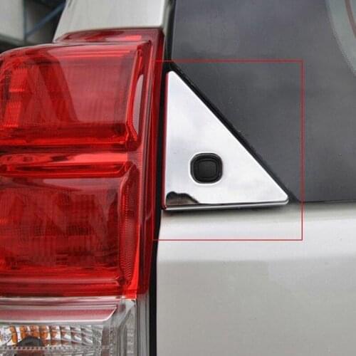 For Toyota Prado J150 2014 2015 abs Chrome Rear Window Glass Molding Cover Trim Trims decoration 7pc stickers