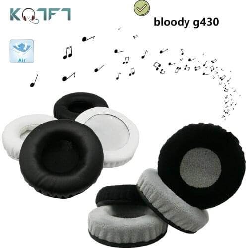 KQTFT flannel 1 Pair of Replacement Ear Pads for bloody g430 Headset EarPads Earmuff Cover Cushion Cups