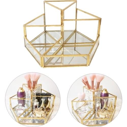 Multifunction Cosmetic Storage Box Makeup Brush Organizer Transparent Stationery Bathroom Accessories Pen Holder Case