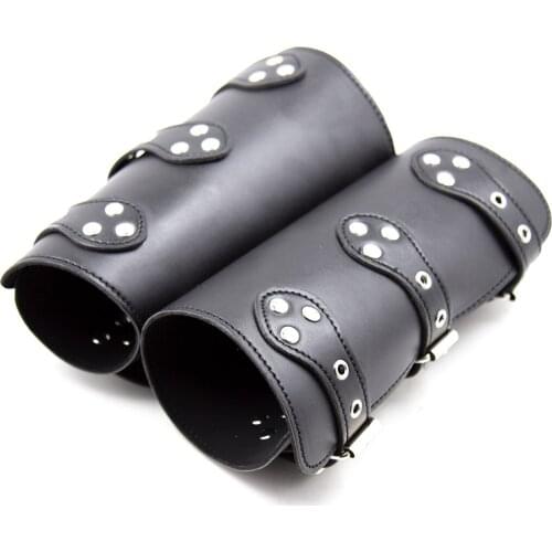 Fashion Sexy Men and Women Sex Hand Back Copy Leather Adjustable Back Binding Couple Flirting Love Products