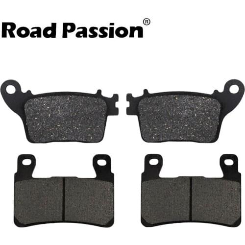 Motorcycle Front and Rear Brake Pads for Kawasaki ZX6R 636cc ABS or Non ABS ZX-6R 2013 2014 2015 2016 30th Anniversary 15