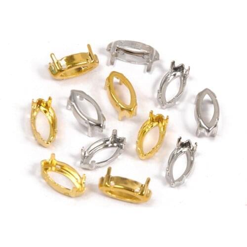 New Navette shapes Nest style sewing setting sew on rhinestones with Copper Claw DIY Clothing Jewelry Accessories