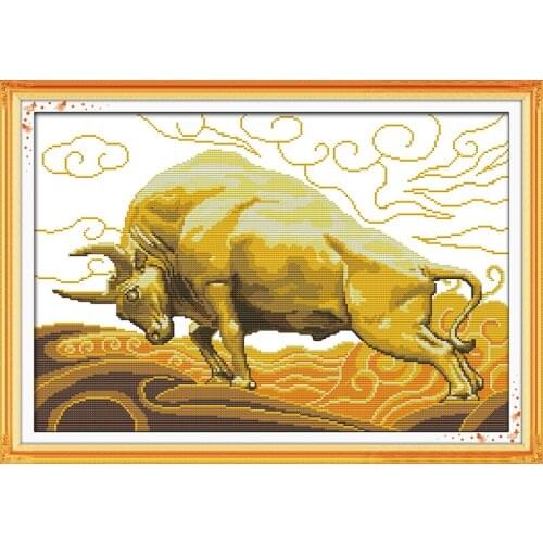 Bullish cross stitch kit print canvas stitching embroidery DIY handmade needlework
