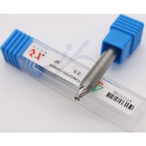 New quality tungsten steel end milling cutter 2.5MM 4-tooth multi-function vertical key matching machine drill key groove millin