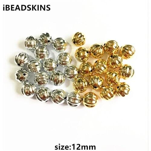 New arrival! 12mm 200pcs/lot Acrylic UV Plating round stripe-shape Beads for Jewelry DIY (Design as shown)