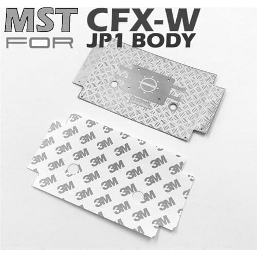 Upgrade Metal Rear Bucket Plate Decorative Board for MST CFX-W JP1 RC Car Accessories Parts