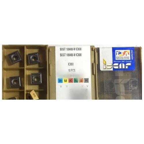 ORIGINAL 10PCS CARBIDE INSERT SOGT 100408-W IC808