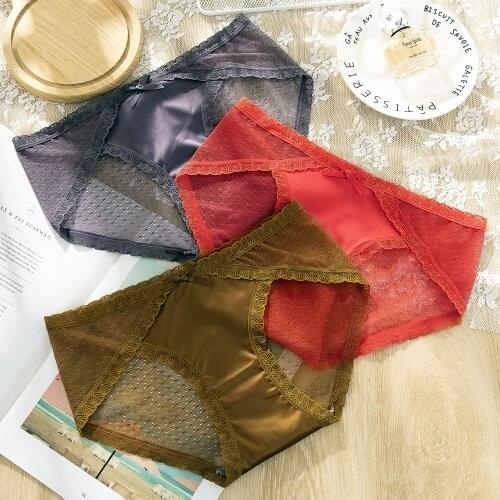 Perfering Womens Panties Underwear Sexy Seamless Sports Female Soft High Quality For Woman Ice Silk Transparent Knickers