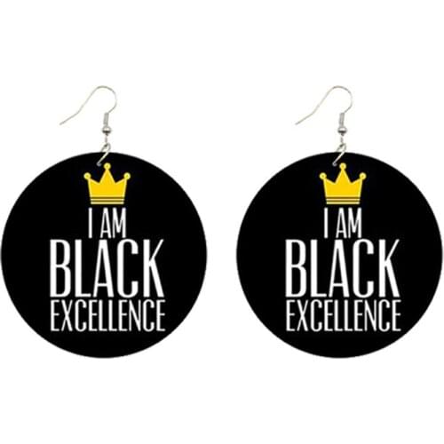 Popular Black Style Series Black Lives Matter Black By Popular Demand Metal Earrings