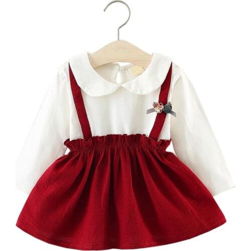 Peter Pan Collar Newborn Princess Dress Cotton Girl Luxury Dresses Cute Kids Clothing Baby Toddlers Casual Infant Outfits 0-3T